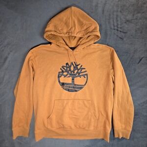 Timberland Mens XXL Orange rust Graphic Tree Logo Pullover Hoodie TB0A1OK4